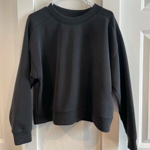 All in Motion Black Crewneck Top